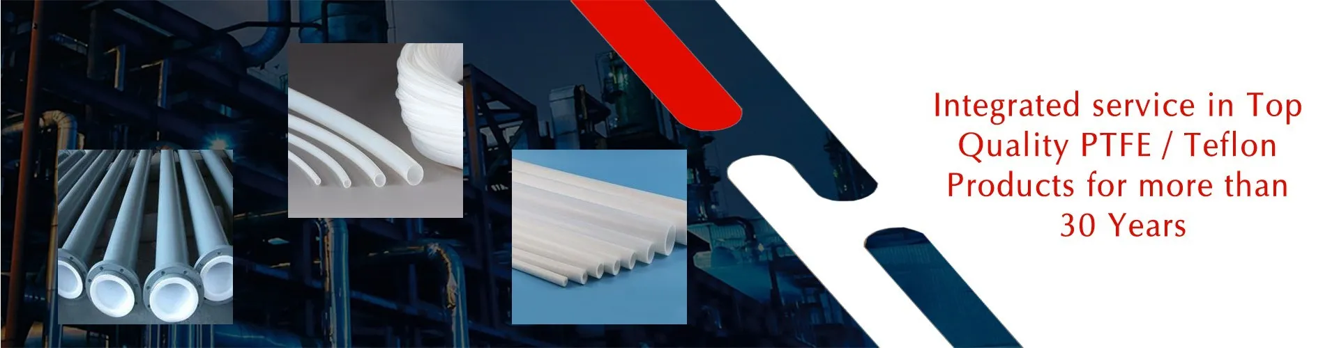 Ptfe / Teflon Products, Integrated Service In Top Quality PTFE / Teflon Products, Bronze Filled Ptfe Products, Bushes, Butterfly Sleeves, Crescent Rings, Elbows, Envelop Gaskets, Expanded Sheets, Expansion Joints, Extruded Rods, Gland Packings, Gland Packings, Graphite Filled Ptfe Products, Lined Pipes 